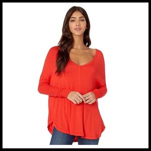 Free People Rec January Ribbed Tee L